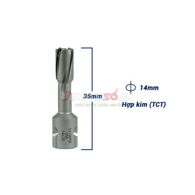 Mũi khoan từ hợp kim TCT 14x35mm CFCooper MT35-14