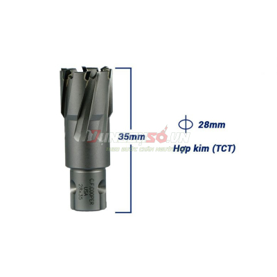 Mũi khoan từ hợp kim TCT 28x35mm CFCooper MT35-28