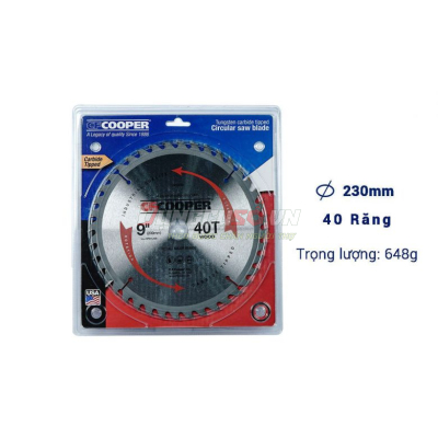 Lưỡi cưa gỗ 230mm x 40T CFCooper SW09040