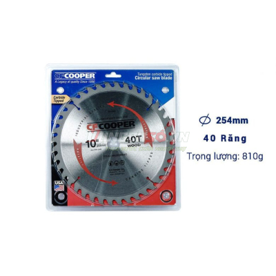 Lưỡi cưa gỗ 255mm x 40T CFCooper SW10040