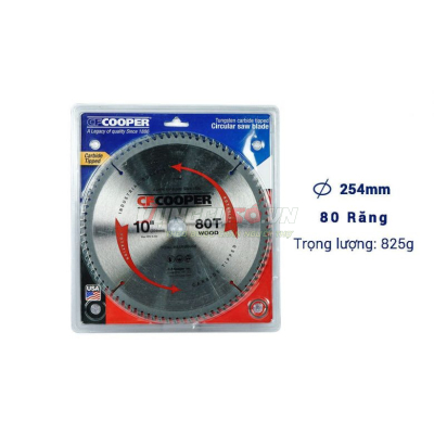 Lưỡi cưa gỗ 255mm x 80T CFCooper SW10080