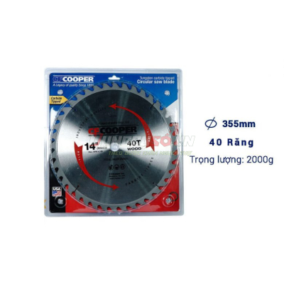 Lưỡi cưa gỗ 355mm x 40T CFCooper SW14040