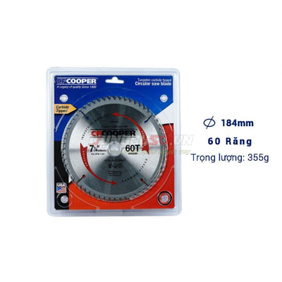 Lưỡi cưa gỗ 180mm x 60T CFCooper SW74060