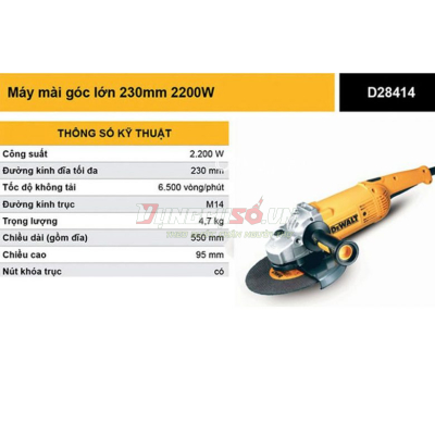 Máy mài góc 230mm Dewalt D28414-B1