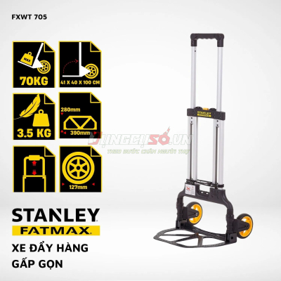 Xe Đẩy Hàng 2 Bánh Gấp Gọn Stanley Fatmax USA FXWT-705