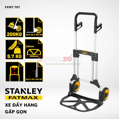 Xe đẩy hàng 2 bánh Stanley Fatmax USA FXWT707 | Tải trọng 200kg