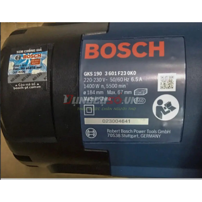 Máy cưa đĩa 184mm Bosch GKS 190 - 06016230K0