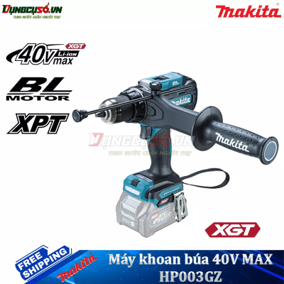 Máy khoan búa và vặn vít dùng pin 40V Max Makita HP003GZ