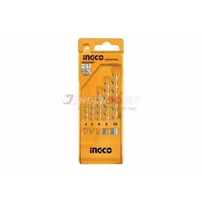 Bộ 5 Mũi Khoan Bê Tông Đuôi Trơn INGCO AKD3051