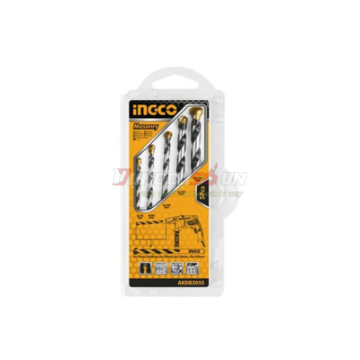 Bộ 5 Mũi Khoan Bê Tông Đuôi Trơn INGCO AKDB3055