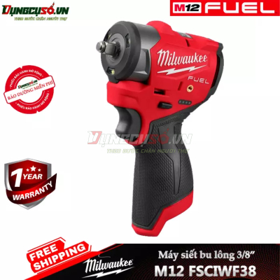 Máy siết bu lông Milwaukee 3/8″ M12 FSCIWF38
