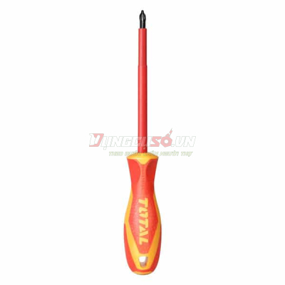 Tua vít bake cách điện PH0 x 60 mm Total THTISPH060