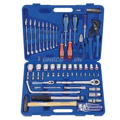 Bộ tuýp 1/2″, 1/4″ 75 chi tiết Kingtony 7075MR01