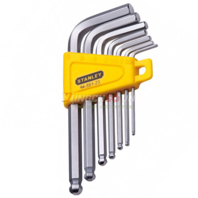 Lục giác đầu bi hệ mét (bộ 7pc) Stanley STMT94551-8