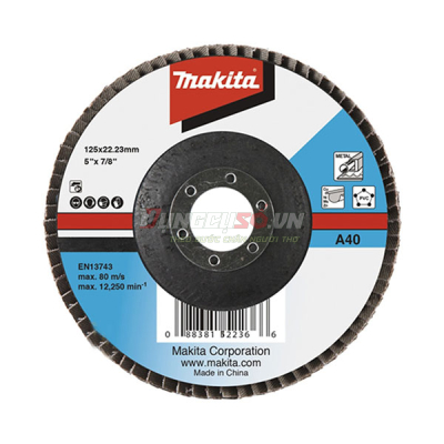 Đĩa nhám xếp sợi thủy tinh 125×22.23mm Makita D-63507