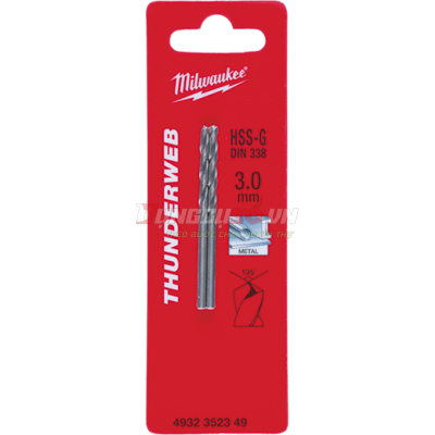 Mũi khoan kim loại HSS Ground – DIN 338 Milwaukee 4932352345
