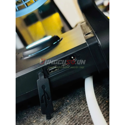Quạt Phun Sương Dùng Điện Hoặc Pin 21V Amaxtools 40W AQPS240-SM Chính Hãng