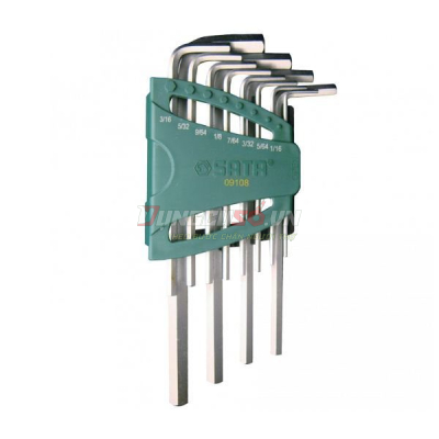 Bộ lục giác loại dài 12 chi tiết Sata 09108