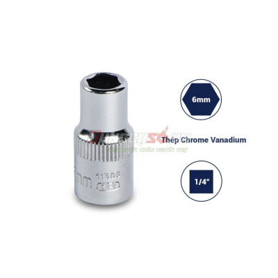 Đầu tuýp 6 cạnh 1/4in &#8211; 6mm Sata 11306
