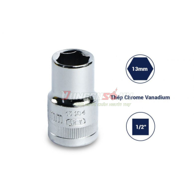 Đầu tuýp 6 cạnh 1/2in – 13mm Sata 13304