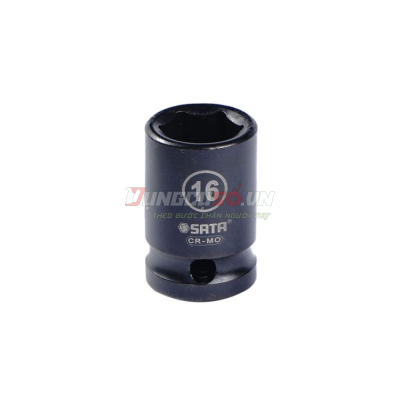 Đầu tuýp đen 6 cạnh 1/2in – 16mm Sata 34309