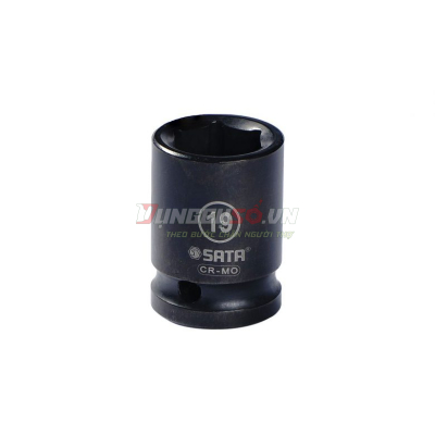 Đầu tuýp đen 6 cạnh 1/2in – 19mm Sata 34312