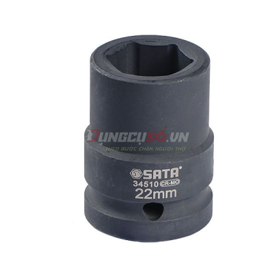 Đầu tuýp đen 6 cạnh 3/4in – 22mm Sata 34510