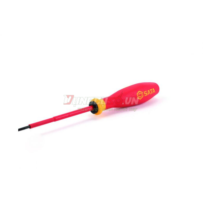 Tua vít dẹp 6.5x150mm VDE cách điện 1000V Sata 61315