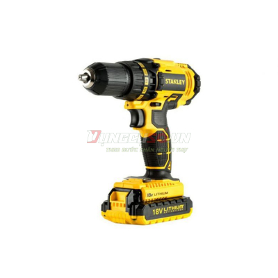 Máy khoan vặn vít dùng pin 18V Stanley SBD201D2K-B1