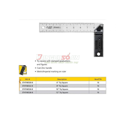 Thước đo góc vuông eke 6″ Stanley STHT46530-8