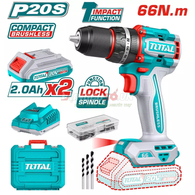Máy khoan động lực pin 20V TOTAL TIDLI20668