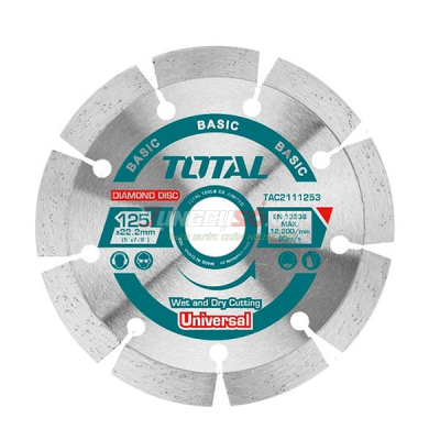 Đĩa cắt gạch khô 125x22mm Total TAC2111253