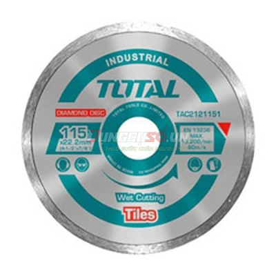 Đĩa cắt gạch ướt 125x22mm Total TAC2121253