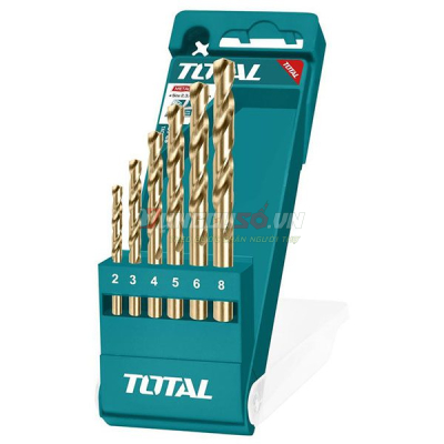 Bộ 6 mũi khoan kim loại 2-8mm Total TACSD0065