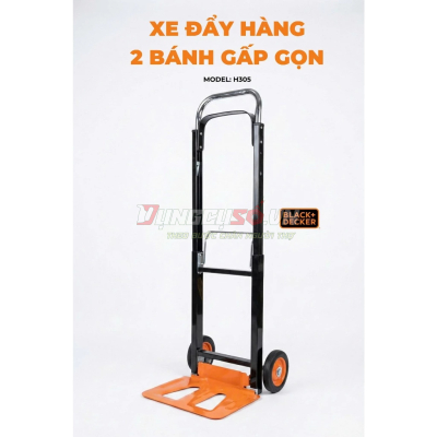 Xe đẩy hàng 2 bánh cao cấp Black and Decker H305 | Tải trọng 90/100kg